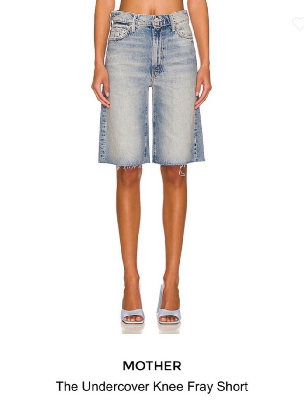 NEW MOTHER The Undercover Knee Fray Short Size 26